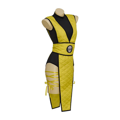 Game Mortal Kombat Sub-Zero Reptile Scorpion Cosplay Costume Women Sexy Battle Combat Outfit Halloween Carnival Party Full Suit