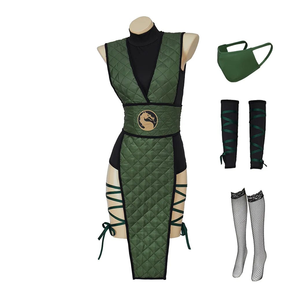 Game Mortal Kombat Sub-Zero Reptile Scorpion Cosplay Costume Women Sexy Battle Combat Outfit Halloween Carnival Party Full Suit