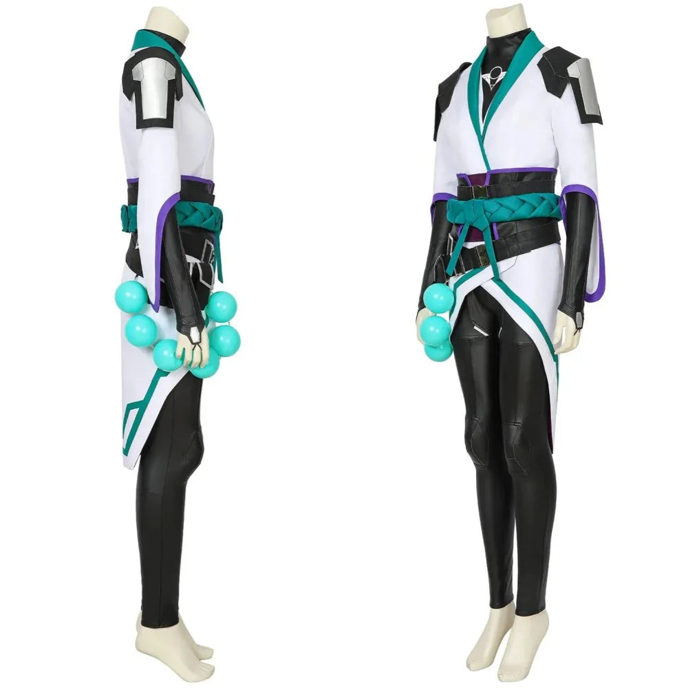 Valorant Saga Cosplay Costume Coat Top Pants Full Set Custom Size with Accessories