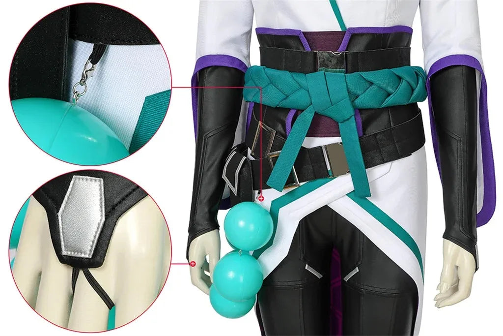 Valorant Saga Cosplay Costume Coat Top Pants Full Set Custom Size with Accessories