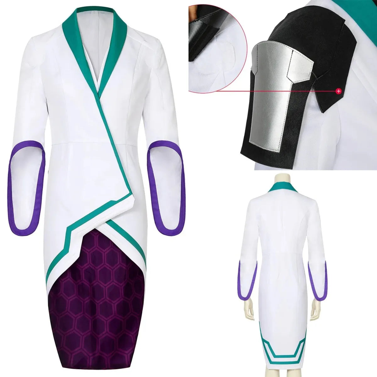 Valorant Saga Cosplay Costume Coat Top Pants Full Set Custom Size with Accessories