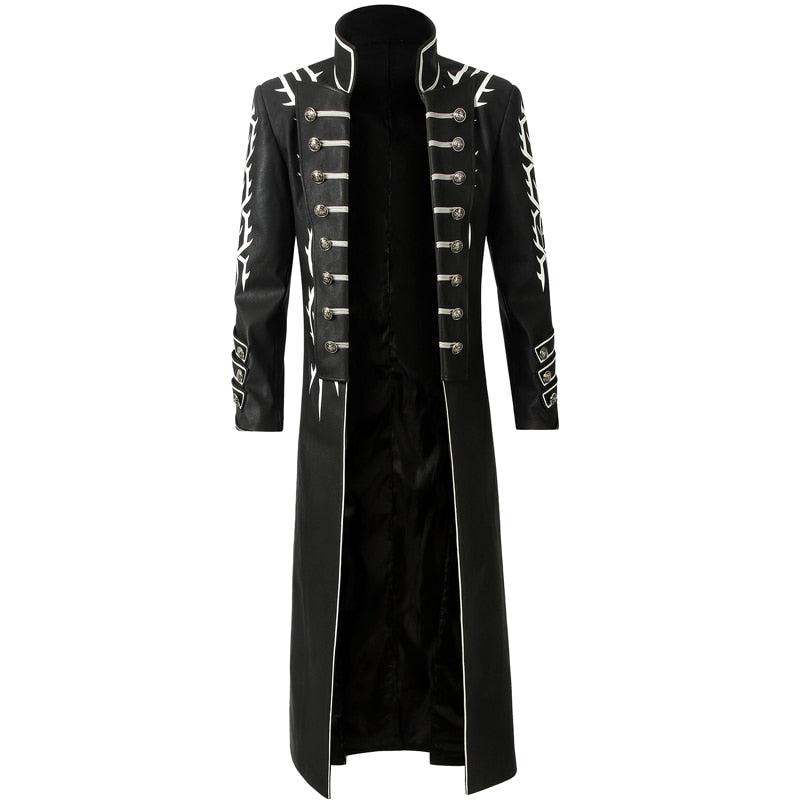 Games DMC 5 Vergil  Cosplay Costume Halloween Carnival Fashion Clothing Complete Outfit With Jacket Boots