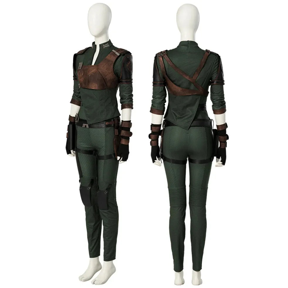 Gamora Cosplay Costume Adult Jumpsuits Coat Wig Suits Girls Halloween Carnival Disguise Party Costume