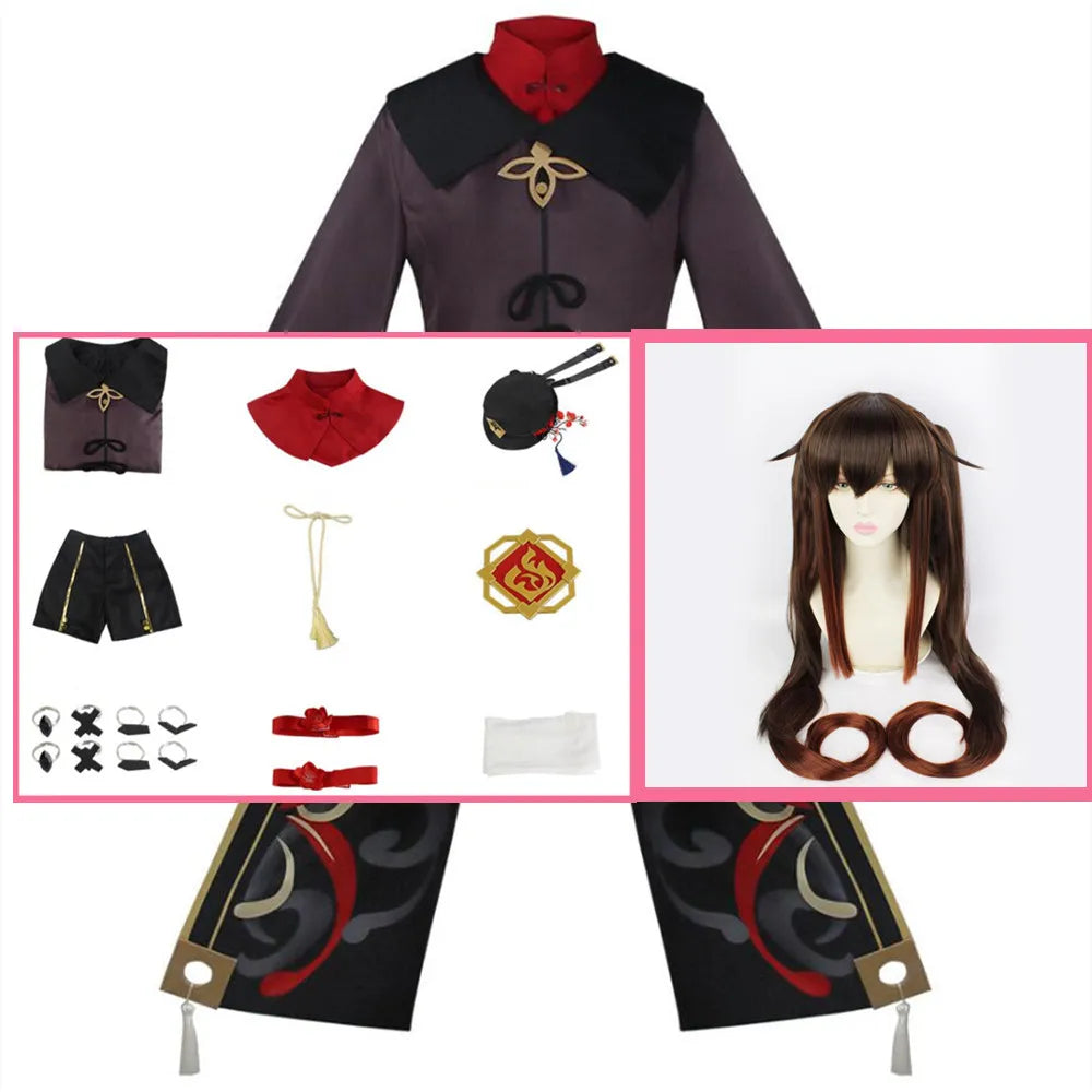 Genshin Impact Hutao Cosplay Femme Halloween Costume Anime Clothes For Women Disfraz Mujer Adulta For Adults Ropa Para Mujeres