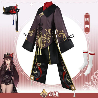 Genshin Impact Hutao Cosplay Femme Halloween Costume Anime Clothes For Women Disfraz Mujer Adulta For Adults Ropa Para Mujeres