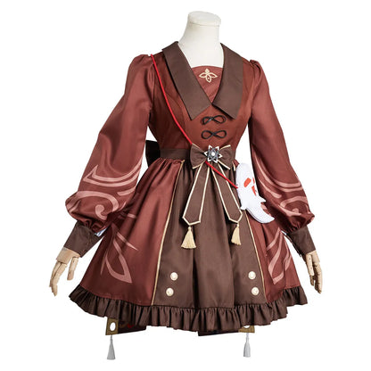 Genshin Impact Hutao Hu tao Cosplay Costume Lolita Dress Outfits Halloween Carnival Suit