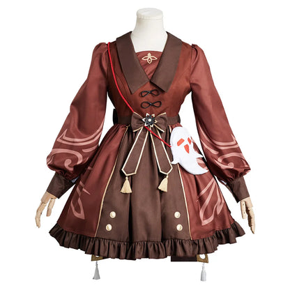 Genshin Impact Hutao Hu tao Cosplay Costume Lolita Dress Outfits Halloween Carnival Suit