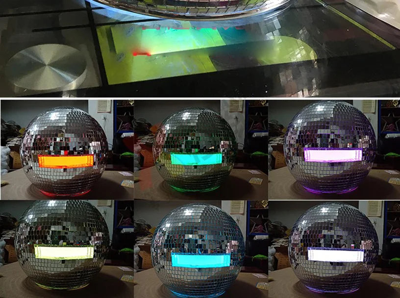 Glass Ball Led Light Helmet Catwalk Mirror Men Hat Disco Performance Model Ballroom Dance Headwear Singer Stage Show Wears