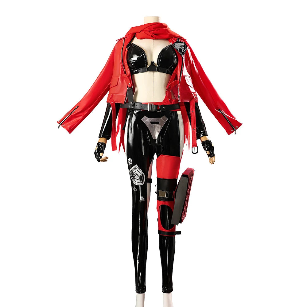 Goddess Of Victory: Nikke Red Cosplay Game Suit Women Sexy Battle Uniform Halloween Carnival Party Costume Comic Con Show Outfit