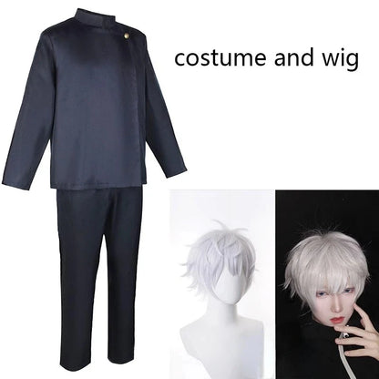 Gojo Satoru Cosplay Costume High School Uniform  Suit Halloween Costume Men Adult Gojo Satoru Full Set