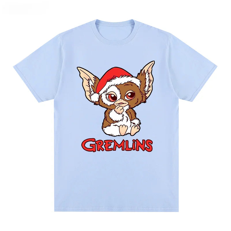 Gremlins Gizmo 80s Horror Christmas Movie T-shirt Cotton Men T Shirt New TEE TSHIRT Tops