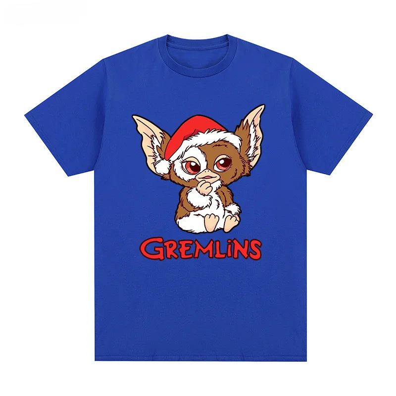 Gremlins Gizmo 80s Horror Christmas Movie T-shirt Cotton Men T Shirt New TEE TSHIRT Tops