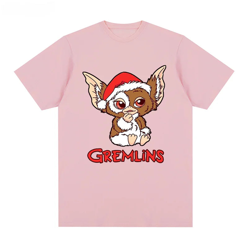 Gremlins Gizmo 80s Horror Christmas Movie T-shirt Cotton Men T Shirt New TEE TSHIRT Tops