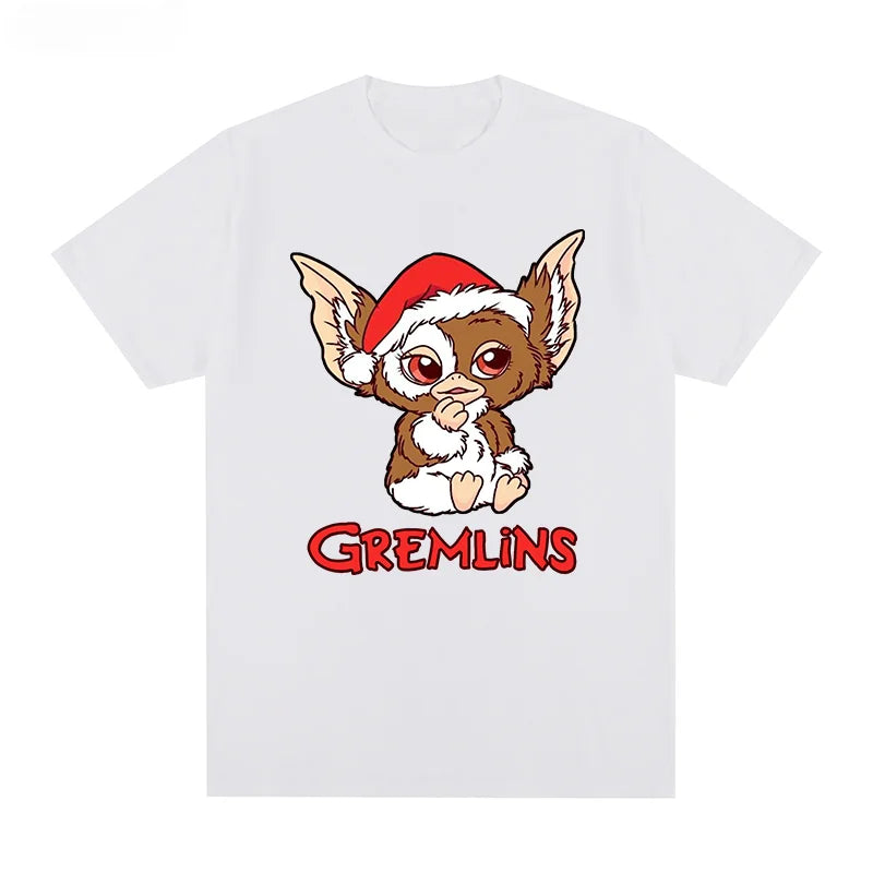 Gremlins Gizmo 80s Horror Christmas Movie T-shirt Cotton Men T Shirt New TEE TSHIRT Tops