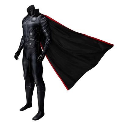 Adult War God of Thunder Jumpsuit Cosplay Costume Halloween Masquerade Party Print Zentai Bodysuit