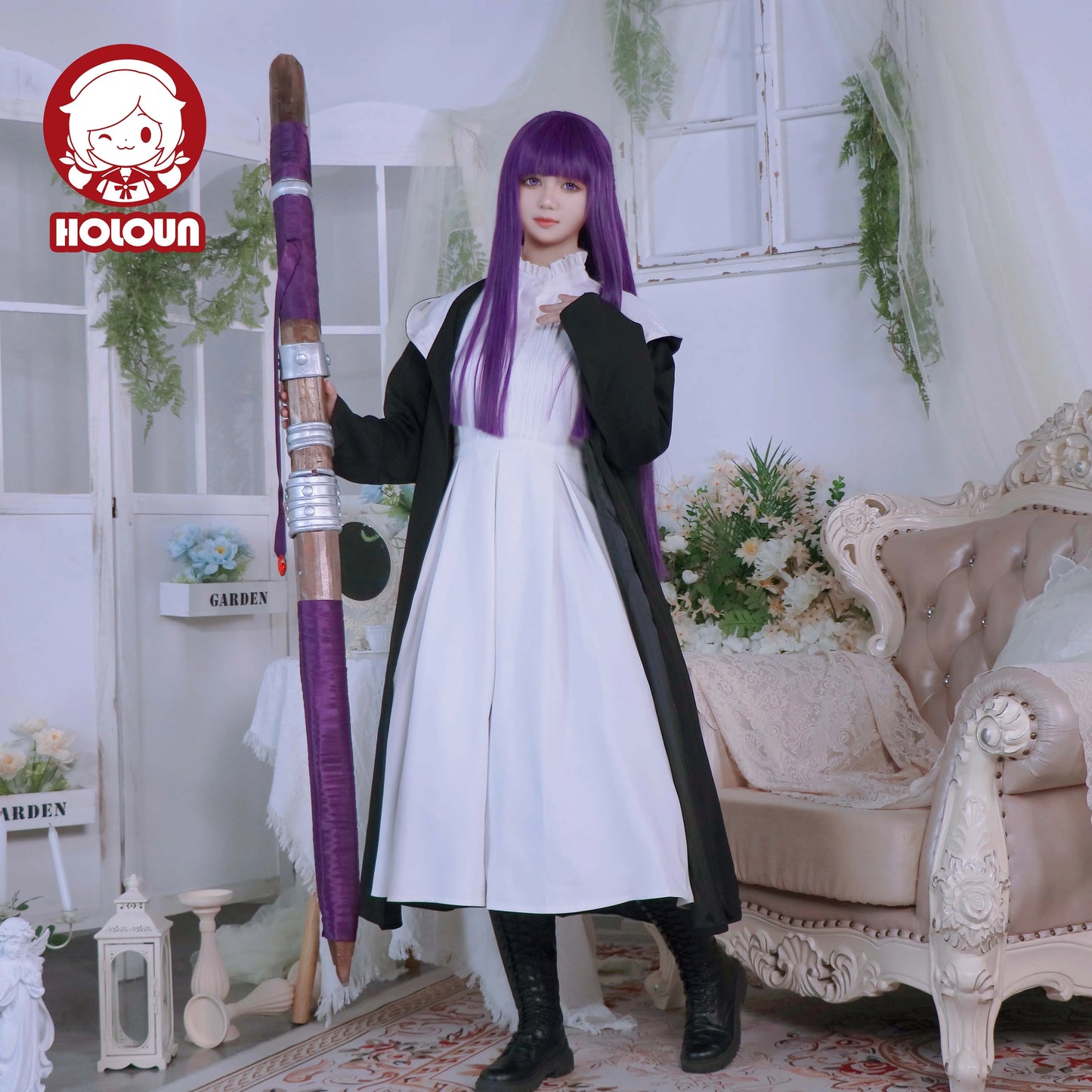 Frieren Beyond Journey's End Anime Fern Cosplay Costume Wig Cloak Coat Dress Casual Wearing Christmas New Year Gift