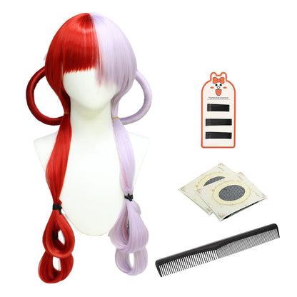 Japan Anime Cosplay Costume Film Red Uta Embroidery Coat Hoodie Skirt Wig Headwear Fake Earphone Christmas New Year Gift