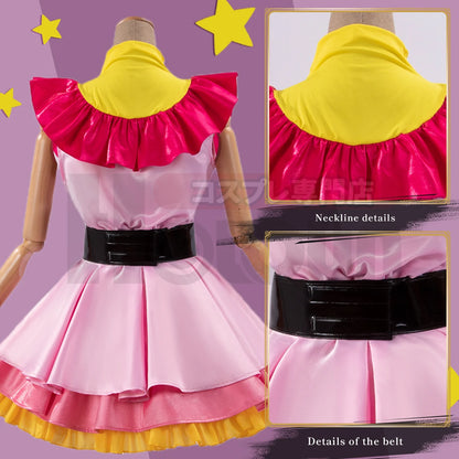 OSHI NO KO Anime Ai Hoshino Cosplay Costume Wig Lolita Dress Skirt Bunny Hairpin Rose Net Synthetic Fiber Gift