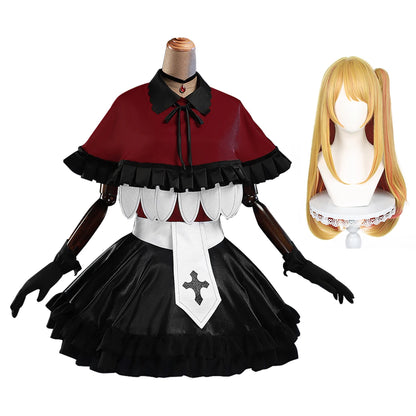 OSHI NO KO Anime Ruby Hoshino Cosplay Costume Wig Shirt Shawl Skirt Rose Net Synthetic Fiber Halloween Christmas