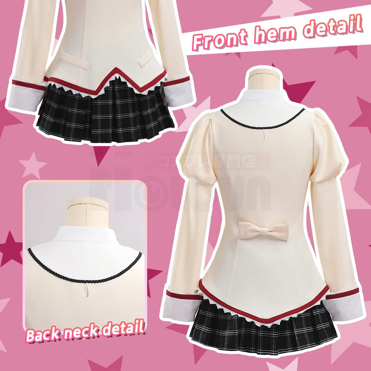 Puella Magi Madoka Magica Anime Kaname Madoka Cosplay Costume Jk Skirt Akemi Homura Tomoe Mami Miki Sayaka Sakura Kyoko