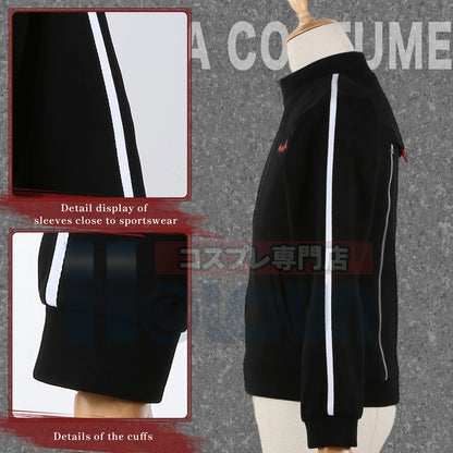 Vtuber Cosplay Costume Kuzuha Virtual YouTuber Black Bat Jacket Casual Wear Coat Christmas Halloween Gift