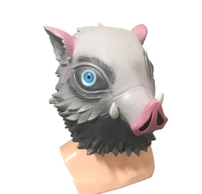 Halloween Anime Carnival Inosuke Cosplay Costume Wild Boar Mask Japanese Style Sandals Adult Masquerade Birthday Party Costumes