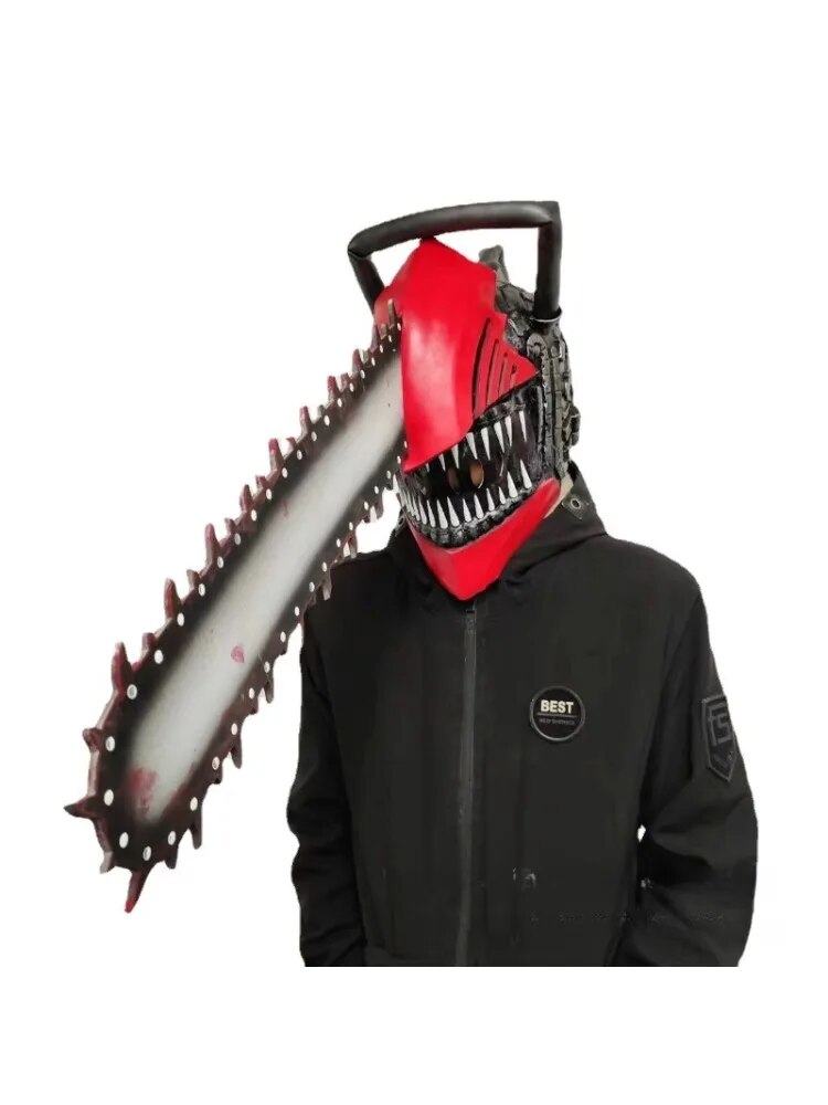 Anime Chainsaw Man cosplay prop Denji Helmet Chainsaw Helmet