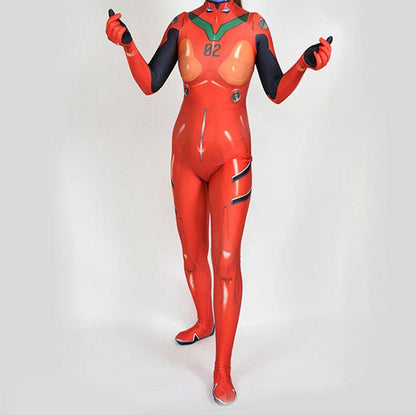 Halloween Asuka 3.0 Cosplay Costume Asuka Langley Soryu Plugsuit Superhero Zentai Suits Adults Kids Bodysuit