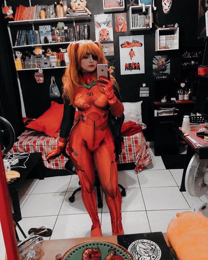 Halloween Asuka 3.0 Cosplay Costume Asuka Langley Soryu Plugsuit Superhero Zentai Suits Adults Kids Bodysuit