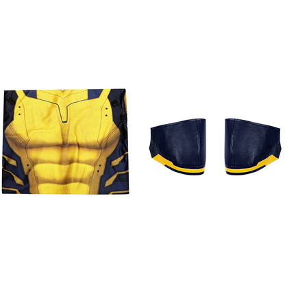 Halloween Carnival DP3 James Logan Cosplay 3D Printing Zentai Superhero Wolve Jumpsuit Yellow Costume