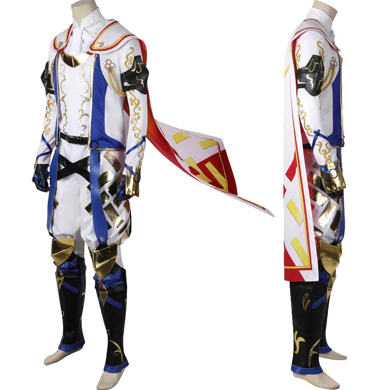 Halloween Carnival Hot Game Emblem Engage Cosplay Divine Dragon Alear Costume Adult Male Player Full Set Outfit