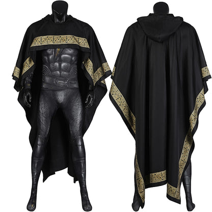 Halloween Carnival Superhero Black Teth Adam Cosplay Costume 3D Spandex Printing Muscle Jumpsuit Armor Suit