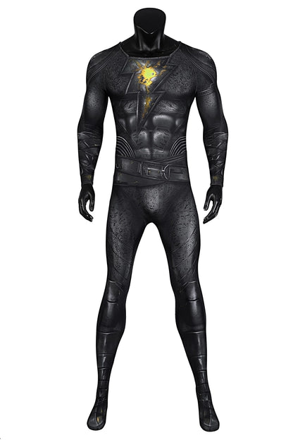 Halloween Carnival Superhero Black Teth Adam Cosplay Costume 3D Spandex Printing Muscle Jumpsuit Armor Suit