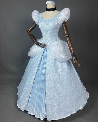 Halloween Cinderella Dress Cosplay Princess Costume Adult Lace Up Corset Wedding Evening Party Ball Gown