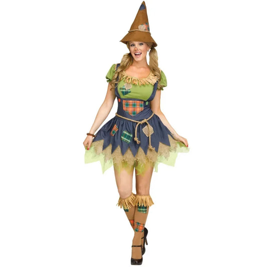 Halloween Costumes Sexy Womens Fairy Such Scarecrow Witch Costume Cosplay Masquerade Performance Fancy Dress