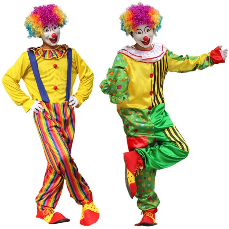 Halloween Dress Up Parties Clown Costumes Role Play and Carnival Cosplay Props Comfortable Fit Costume Clothing