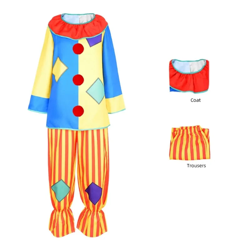 Halloween Dress Up Parties Clown Costumes Role Play and Carnival Cosplay Props Comfortable Fit Costume Clothing