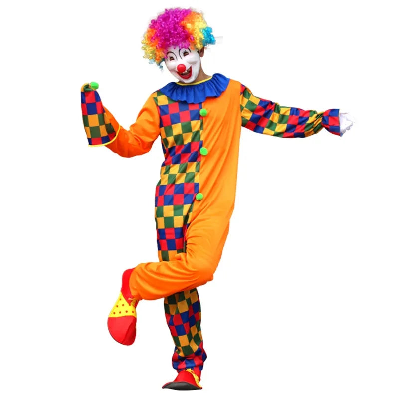 Halloween Dress Up Parties Clown Costumes Role Play and Carnival Cosplay Props Comfortable Fit Costume Clothing