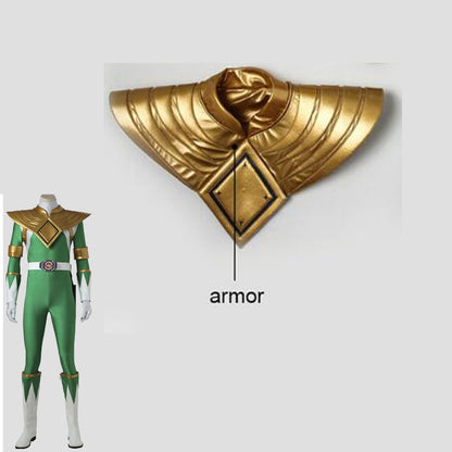 Halloween Gold Rangers Armor Green Dragon Burai Cosplay Costume Accessories Superhero Shoulder Armour