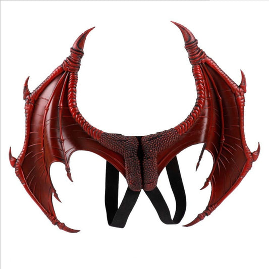 Mardi Gras Carnival Kids Children Costume Devil Cosplay Dragon Wings