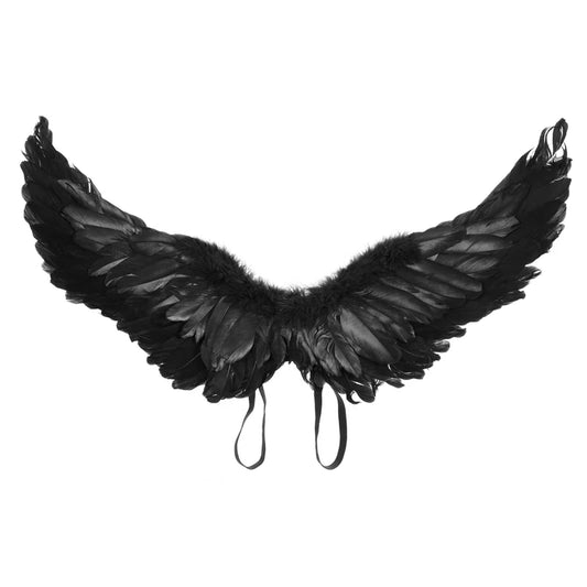 Halloween Party Costumes Feather Angel Wings Men Women Deluxe Wings with Elastic Straps Cosplay Carnival Accessory