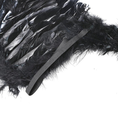 Halloween Party Costumes Feather Angel Wings Men Women Deluxe Wings with Elastic Straps Cosplay Carnival Accessory