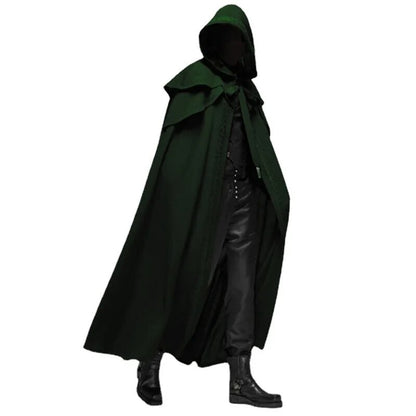 Halloween Party Medieval Costume Cape Gothic Men's Long Cloak Games Anime Role Playing Cosplay Costume