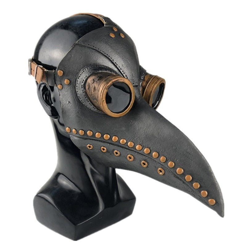 Halloween Plague Doctor Bird Mask Long Nose Beak Cosplay Steampunk Scary Latex Mask Halloween Costume Props Party Favors