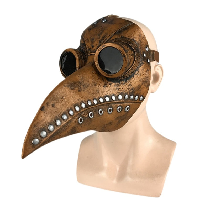 Halloween Plague Doctor Bird Mask Long Nose Beak Cosplay Steampunk Scary Latex Mask Halloween Costume Props Party Favors