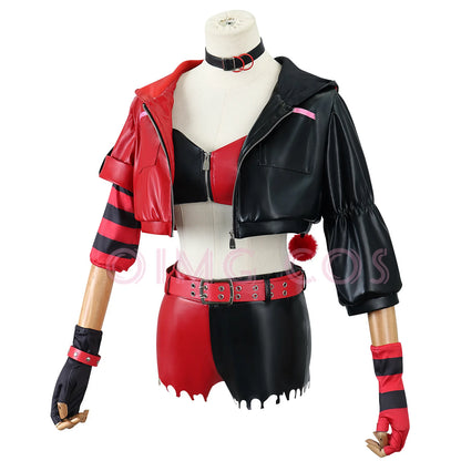 Harley Quinn Cosplay Costume The Joker Carnival Uniform Wig Anime Halloween Costumes Women Game