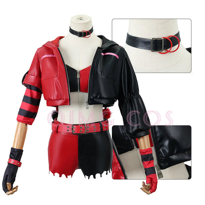 Harley Quinn Cosplay Costume The Joker Carnival Uniform Wig Anime Halloween Costumes Women Game