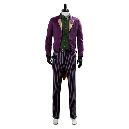 Game Mortal Cos Kombat 11 Joker Cosplay CostumeCoat Vest Pants Shirt Full Suit For Men Adult Halloween Costumes