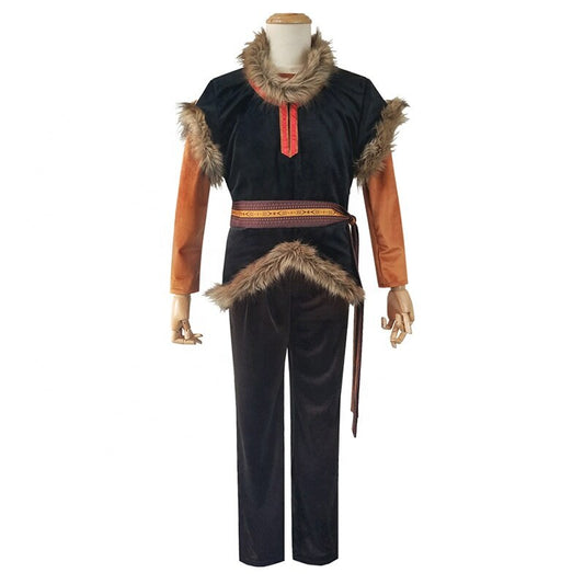 Anime Movie Costume Halloween Clothes Fro zen Kristoff Cosplay Costume for Men