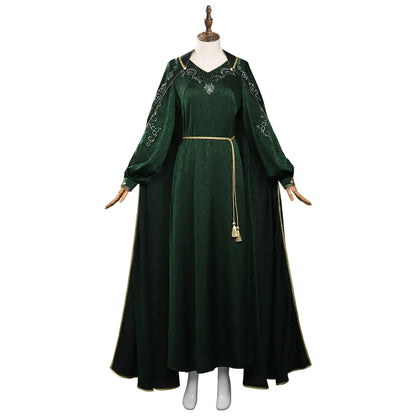 House Of Cosplay The Dragon Costume Alicent Hightower Long Dress Cloak Women Halloween Party Clothes For Ladies Role Play New